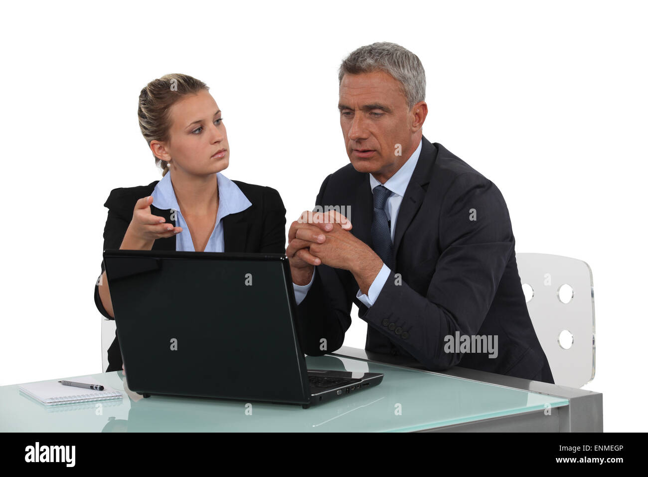 Man considering a proposal Stock Photo