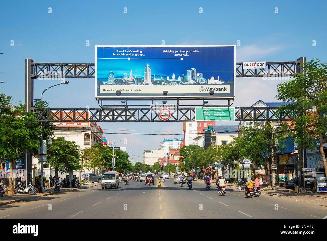 Cambodia city billboard hires stock photography and images Alamy