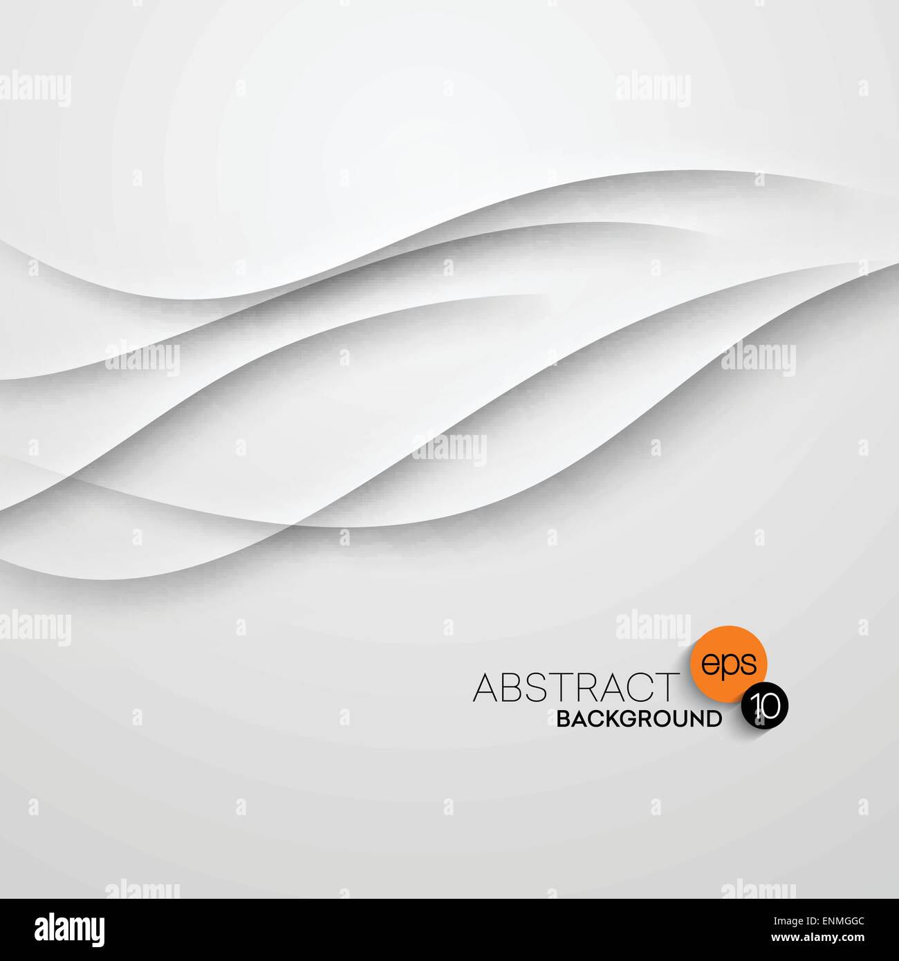 Abstract wave white background. Vector illustration EPS 10 Stock Vector ...