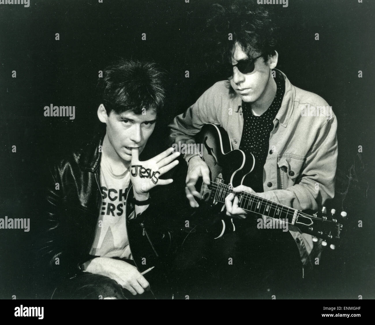 JESUS AND MARY CHAIN Promotional photo of UK rock duo in 1989 Stock Photo