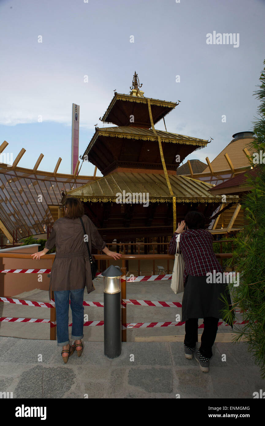 Italy Milan Expo 2015 Nepal Pavilion Stock Photo - Alamy