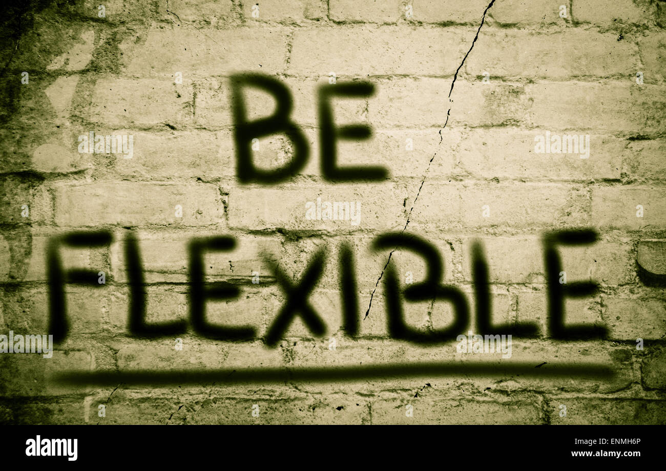 Be Flexible Concept Stock Photo