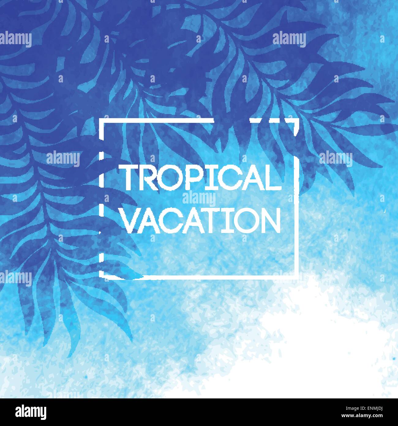 Summer time. Vector illustration of tropical palm leaves EPS 10 Stock ...
