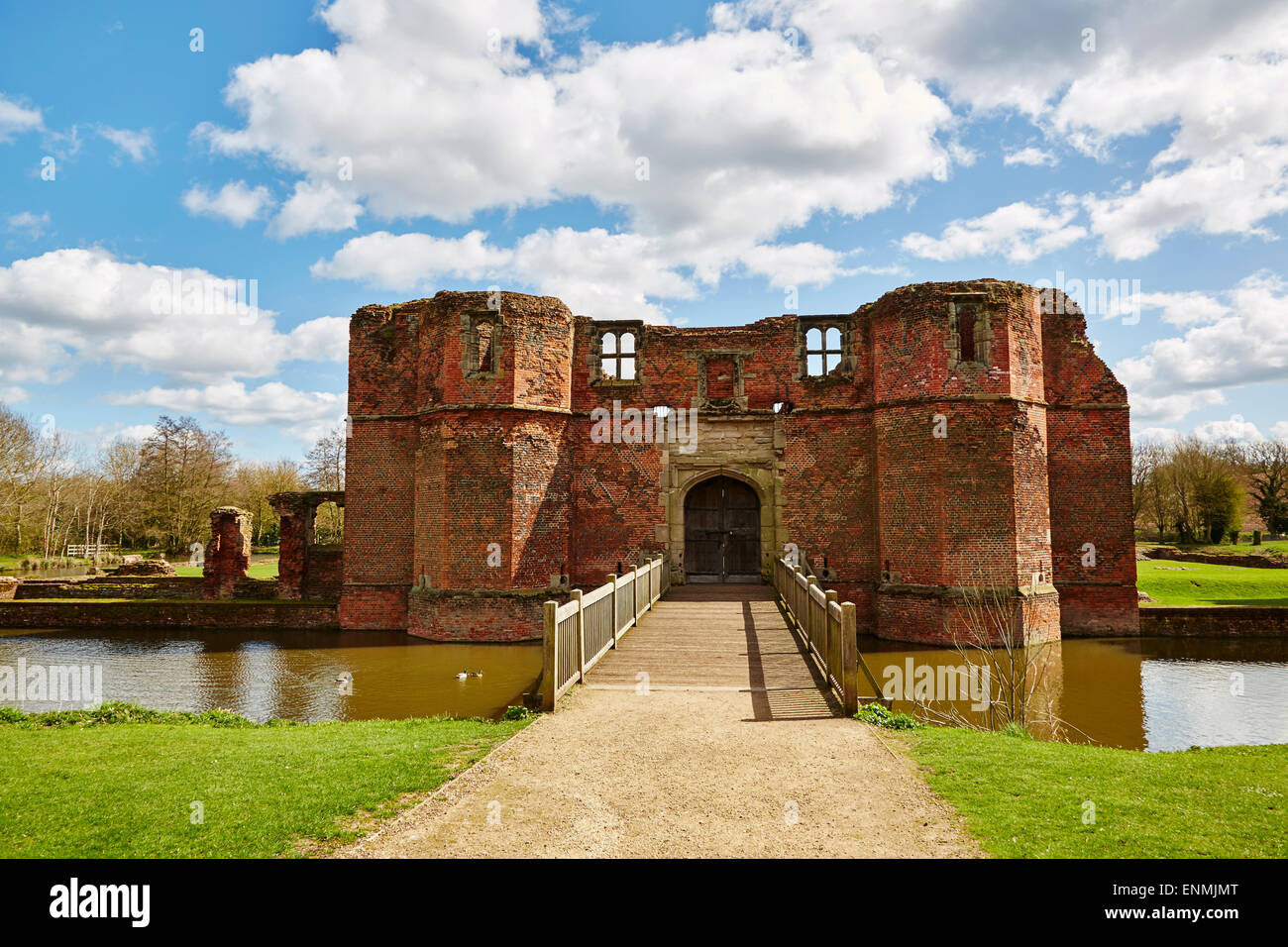 View of Kirby Muxloe Castle, Leicestershire Stock Photo Alamy