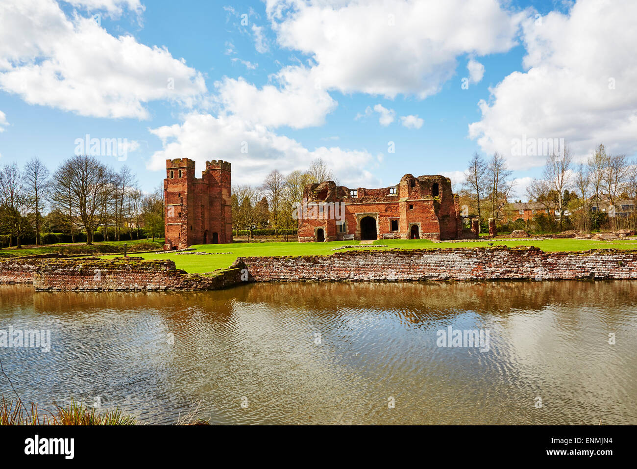 View of Kirby Muxloe Castle, Leicestershire Stock Photo Alamy