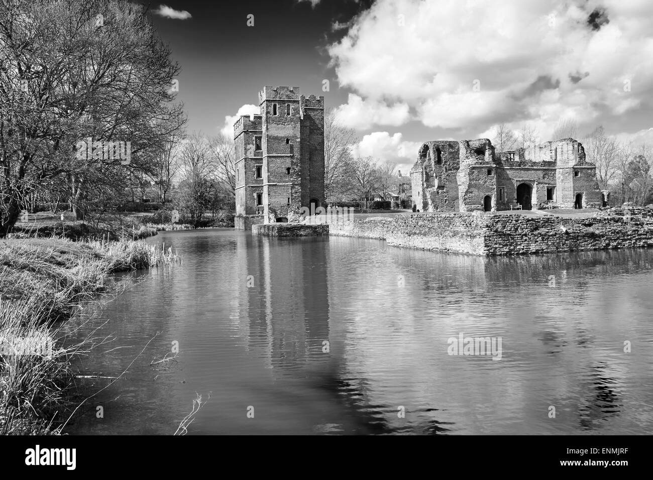 View of Kirby Muxloe Castle, Leicestershire Stock Photo Alamy