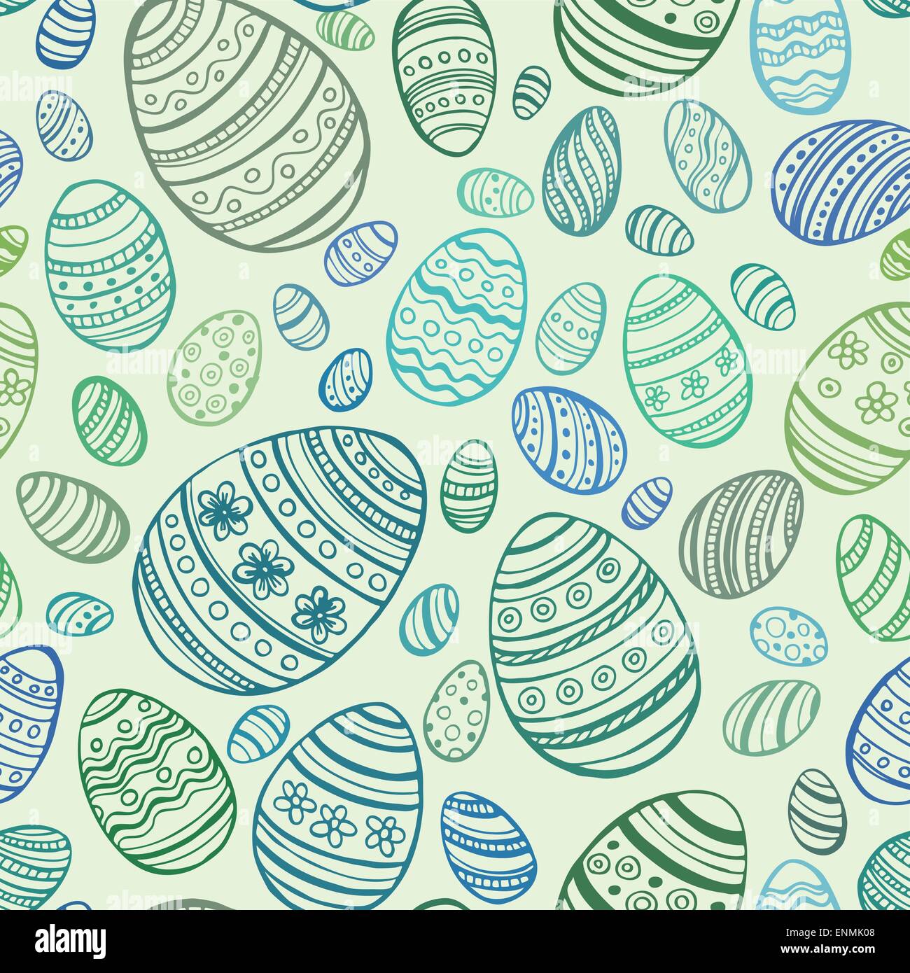 Easter Egg. Vector seamless pattern EPS 10 Stock Vector Image & Art - Alamy