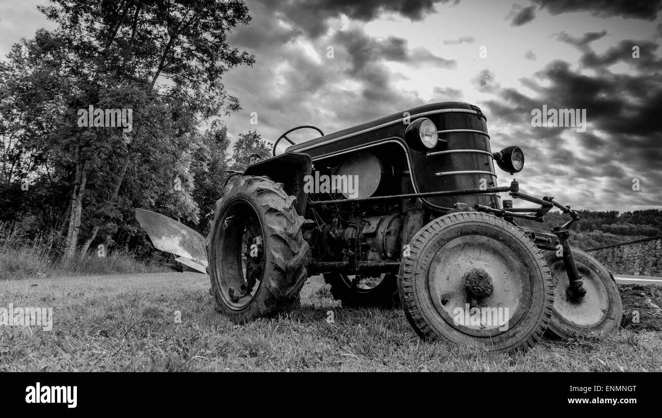 Old Tractor In Meadow High Resolution Stock Photography and Images - Alamy