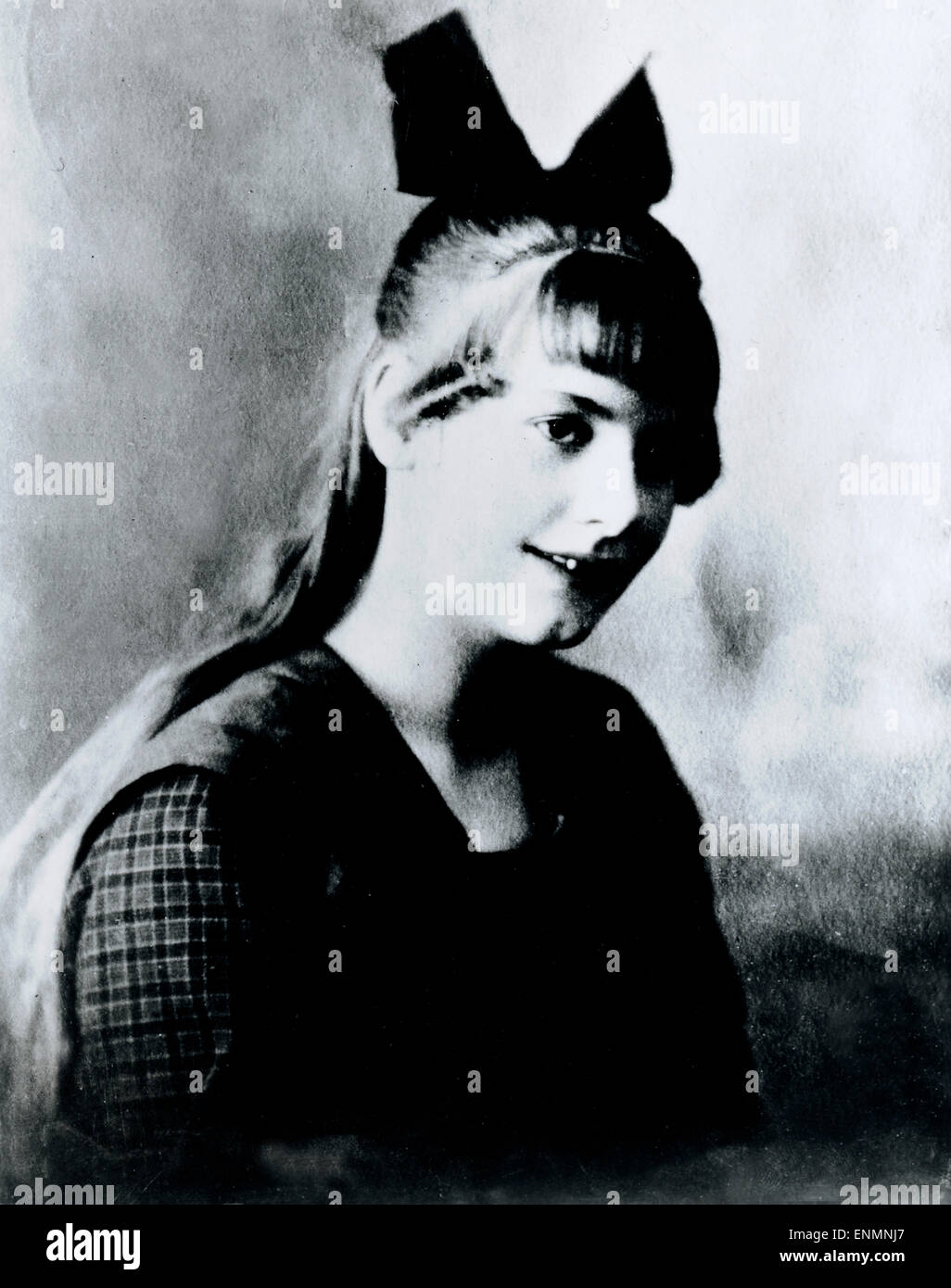 Die schwedische Filmschauspielerin Gerta Garbo (1905 - 1990) als junges Mädchen. Stock Photo
