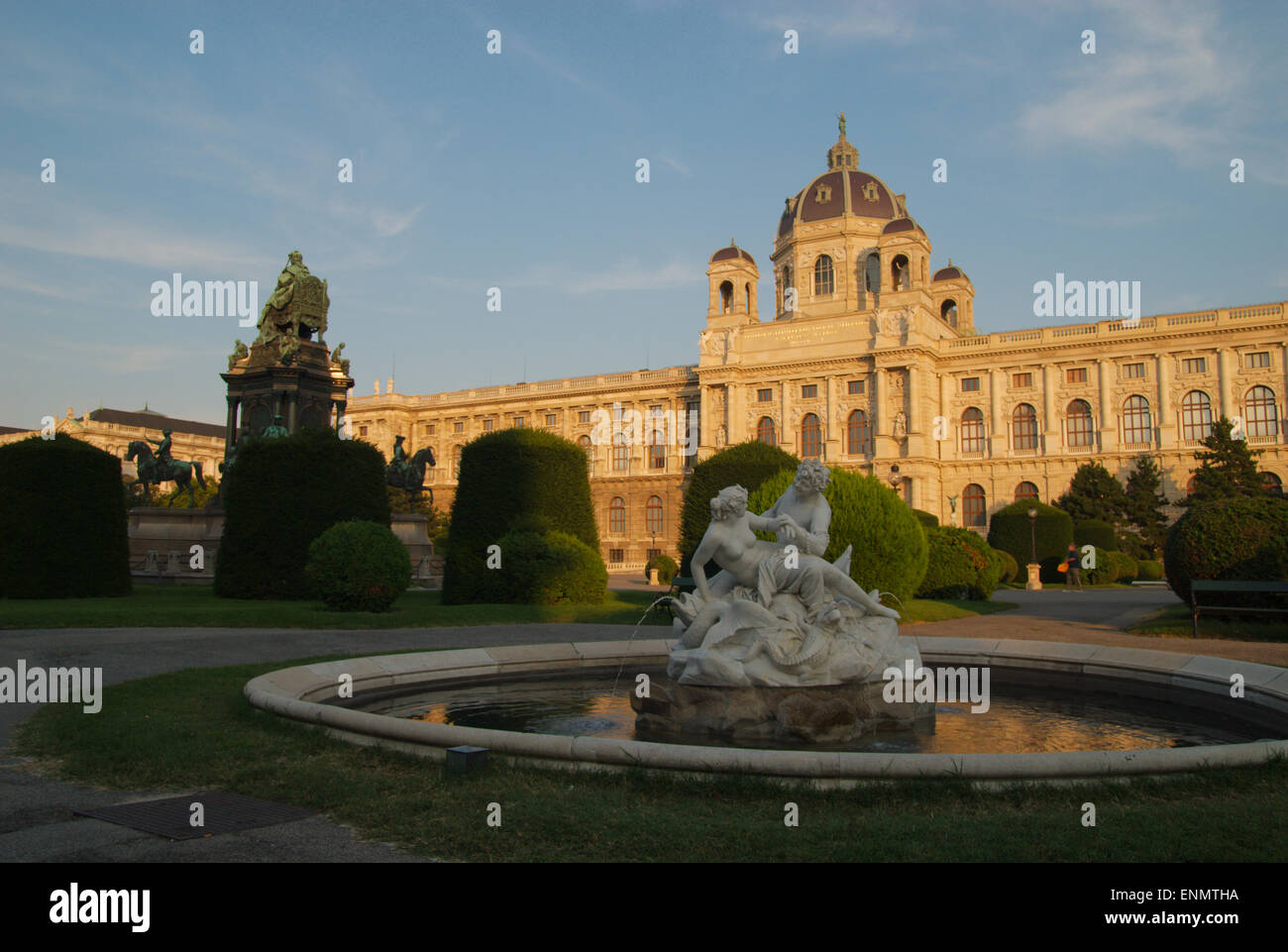 Hapsburg Palace and pond Stock Photo