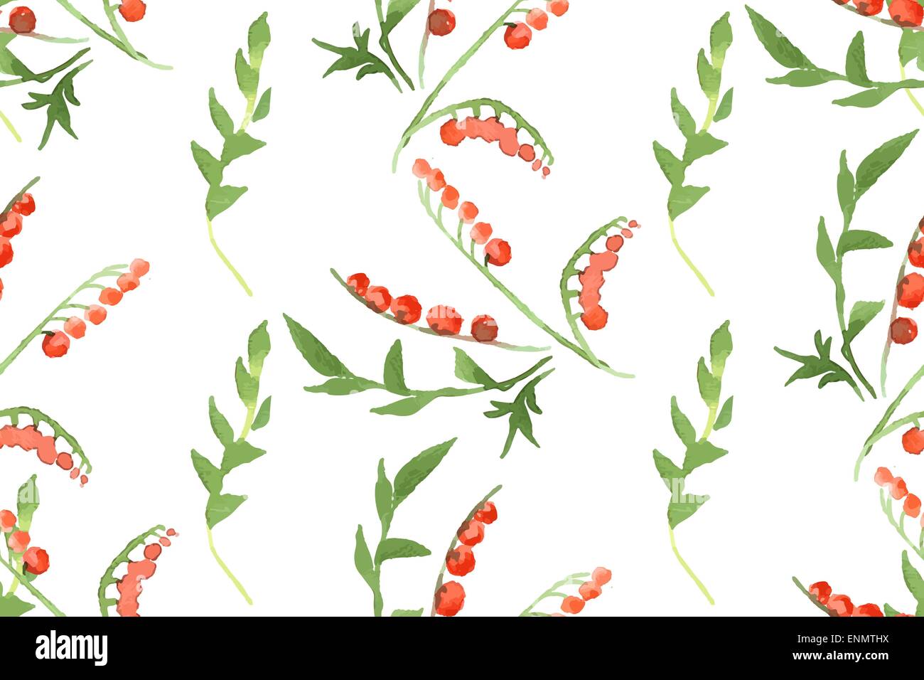 Wild flowers seamless pattern on white background vector illustration ...
