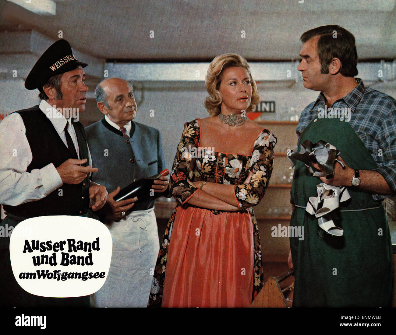 Ausser Rand und Band am Wolfgangsee, Deutschland 1972, Regie: Franz Antel, Darsteller: Franz Muxeneder, Waltraut Haas Stock Photo