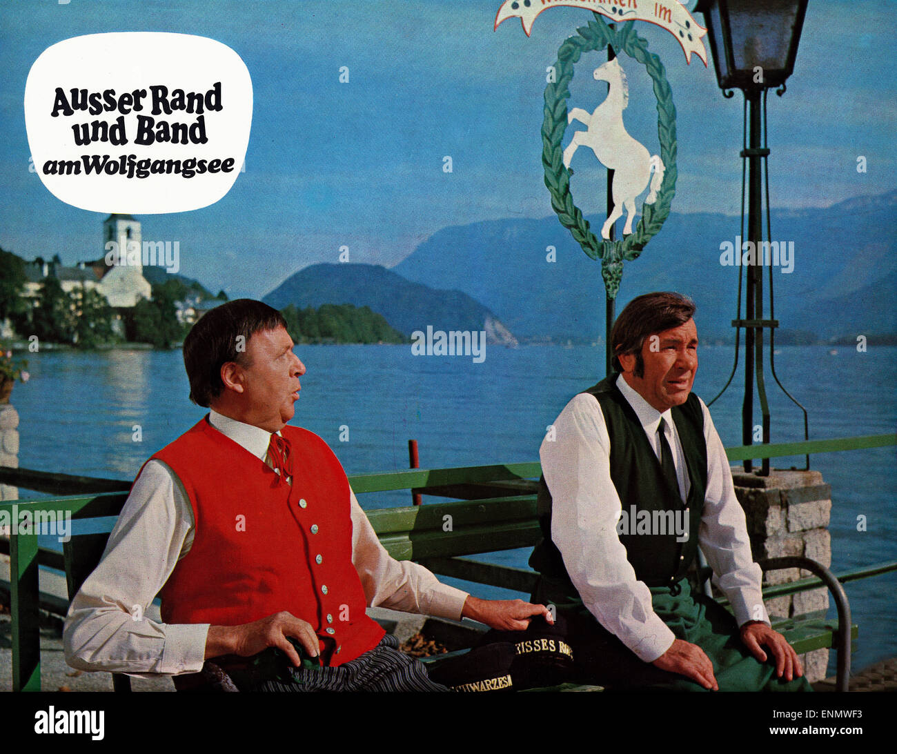 Ausser Rand und Band am Wolfgangsee, Deutschland 1972, Regie: Franz Antel, Darsteller: Franz Muxeneder, Paul Löwinger Stock Photo