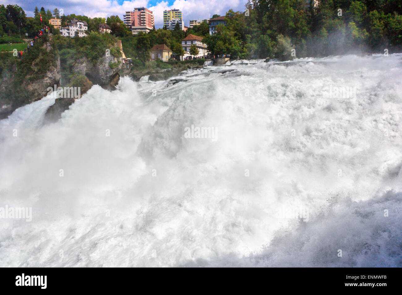 Rheinfall - biggest waterfall in Europe, located in Schaffhausen