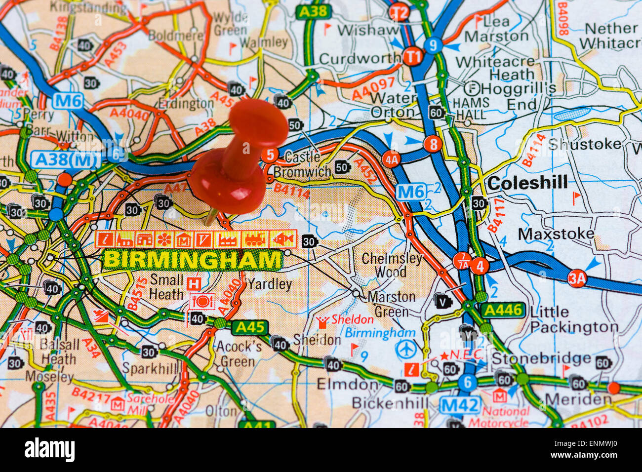 Map birmingham hires stock photography and images Alamy