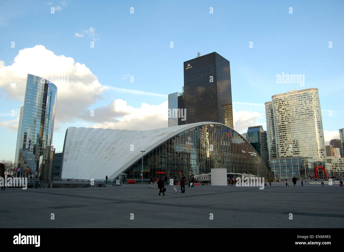 The Hilton Hotel at La Defense, Paris Stock Photo - Alamy