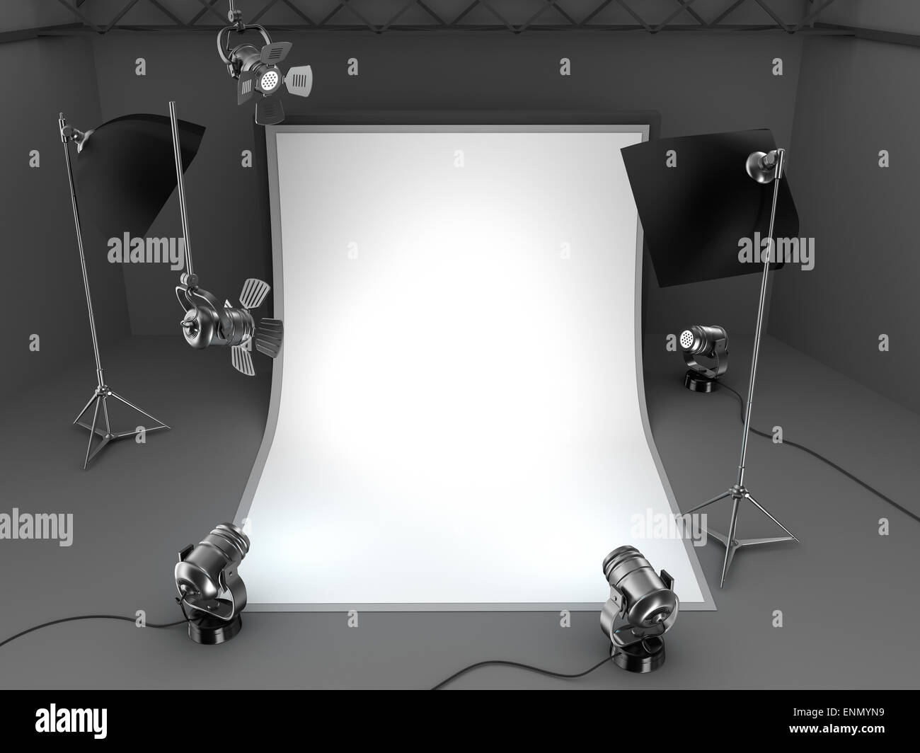 Photo studio equipment background Stock Photo - Alamy
