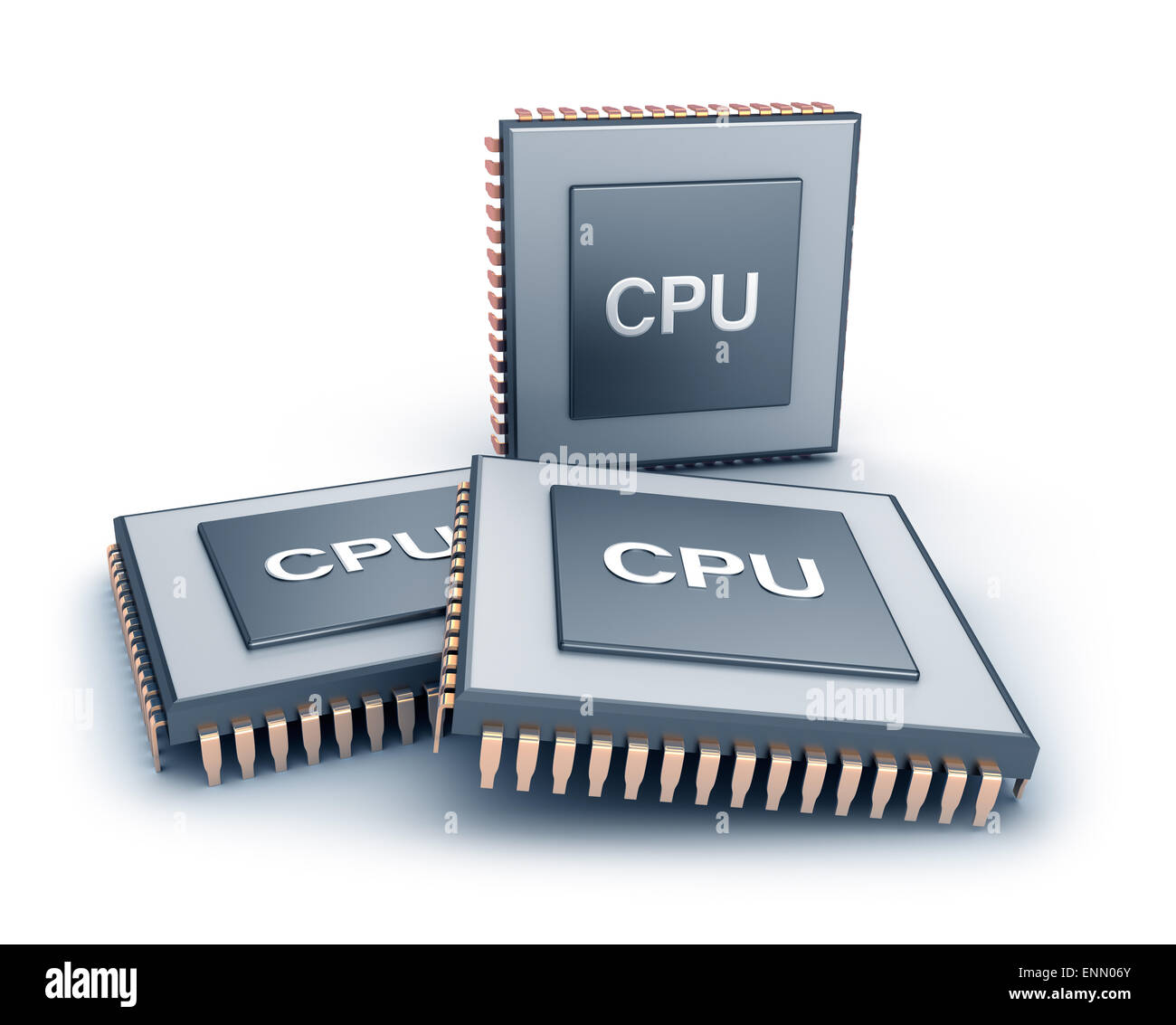 Set of microprocessors Stock Photo - Alamy