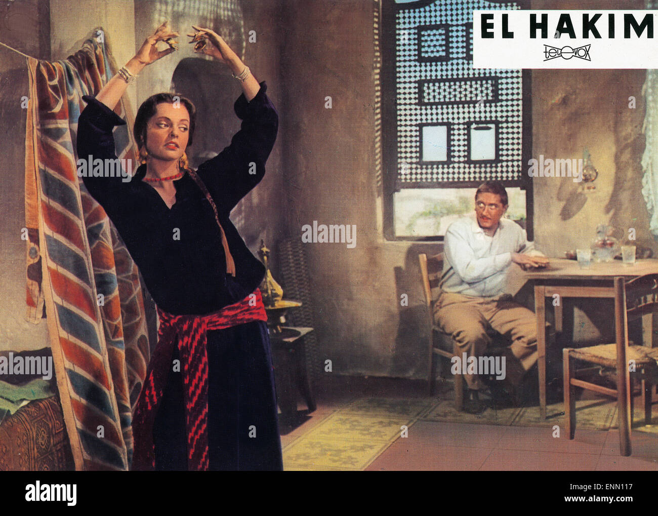 El Hakim, Deutschland 1957, Regie: Rolf Thiele, Darsteller: Nadja Tiller, Robert Graf Stock Photo