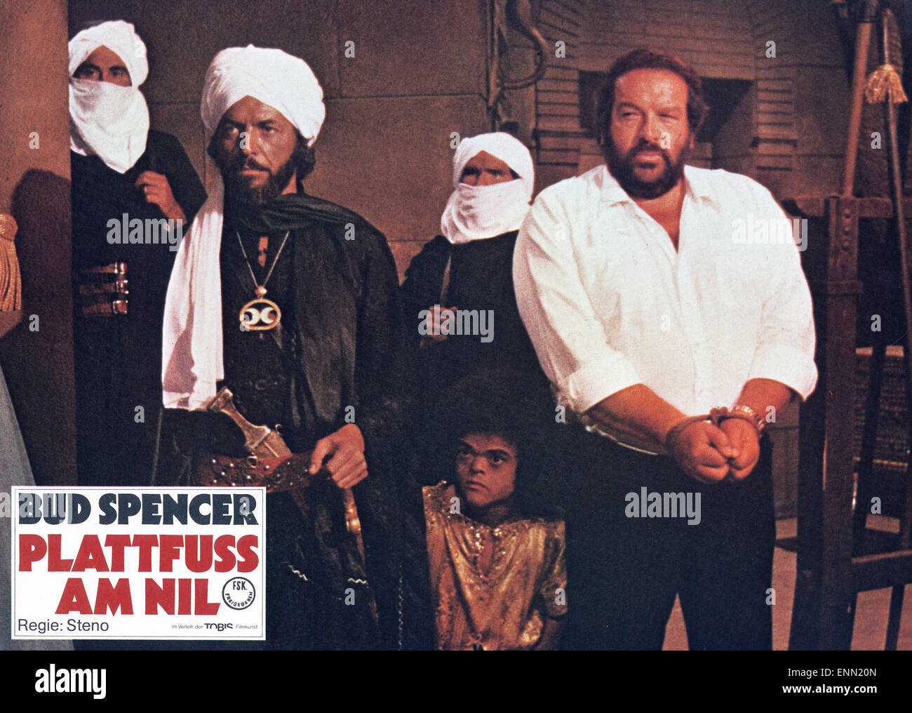 Plattfuß am Nil, Italien 1980, aka: Piedone D'Egitto, Regie: Steno, Darsteller: Bud Spencer Stock Photo