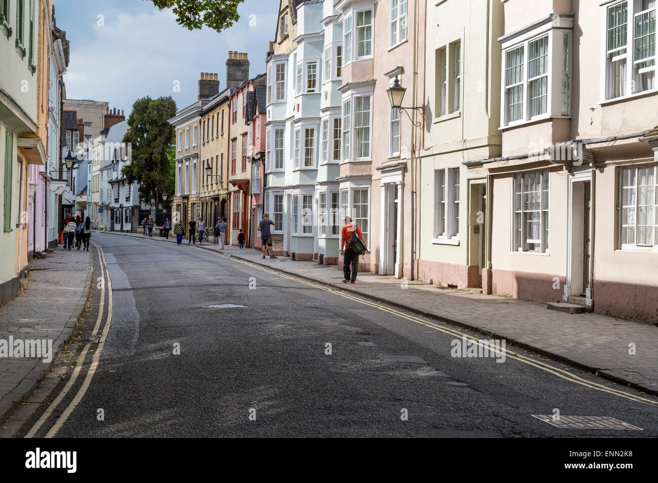 UK, England, Oxford. Houses of Holywell Street Stock Photo Alamy