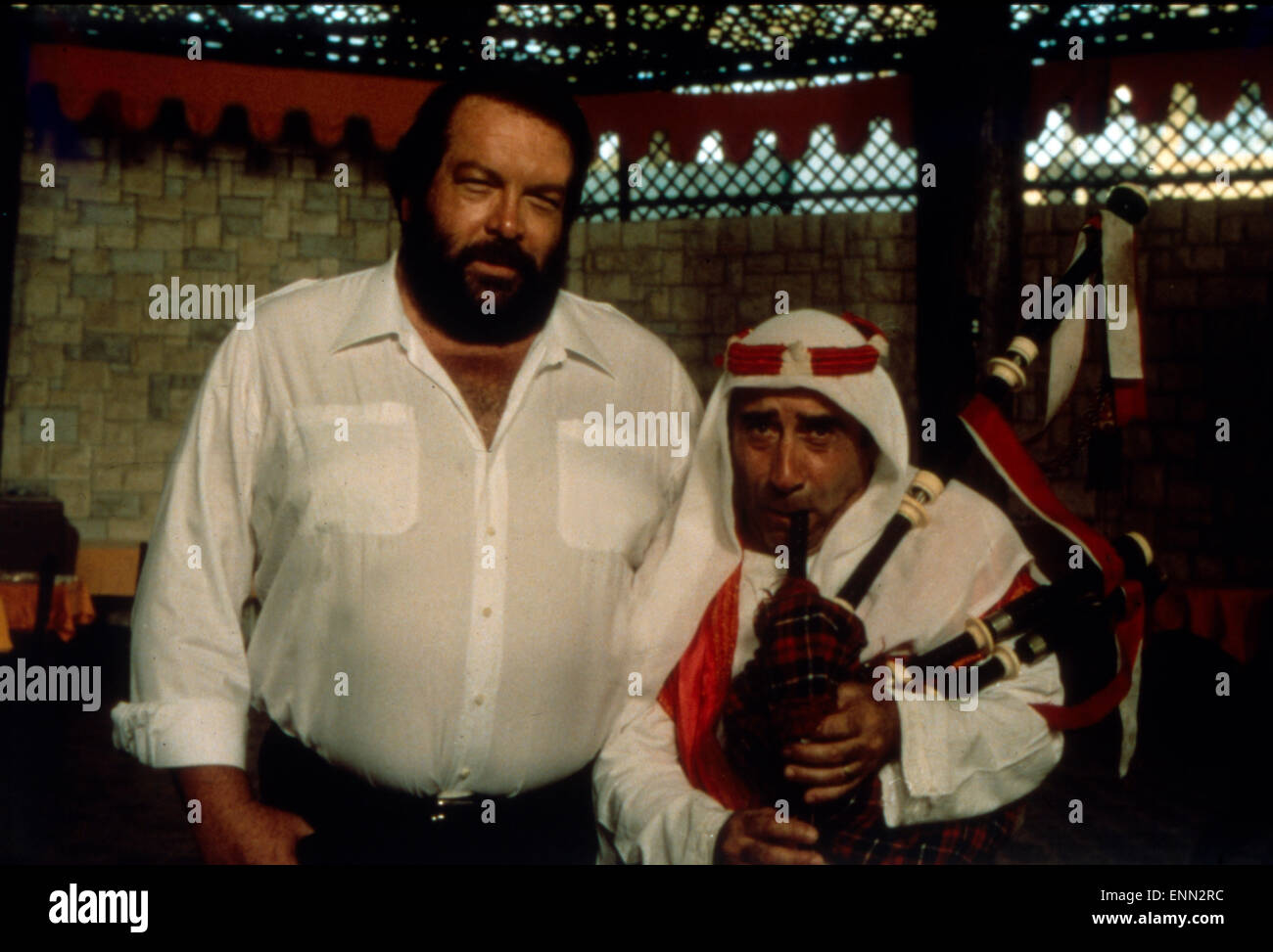 Plattfuß am Nil, Italien 1980, Regie: Steno, Darsteller: Bud Spencer, Enzo Cannavale Stock Photo