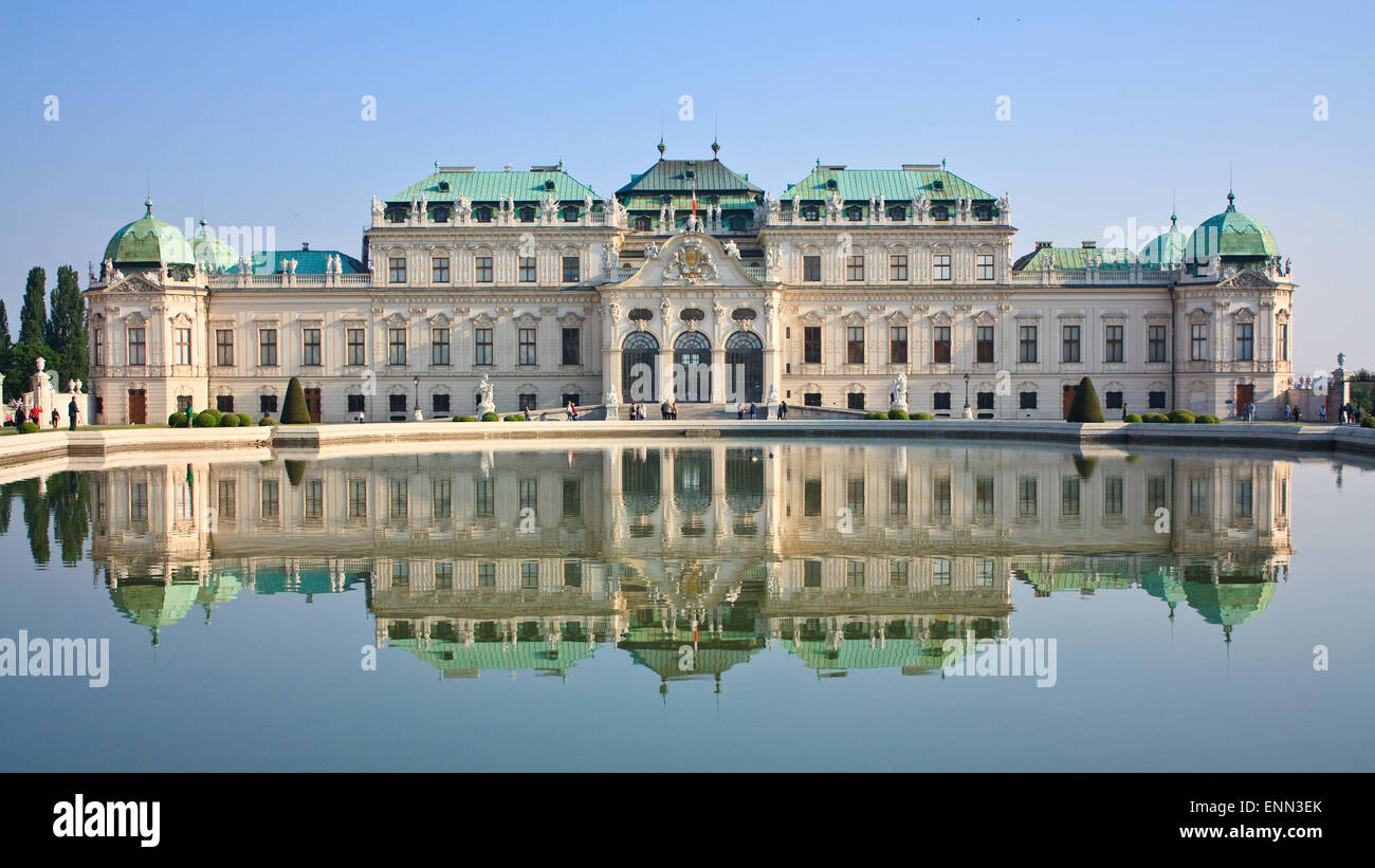 Belvedere palace in Vienna, Austria Stock Photo