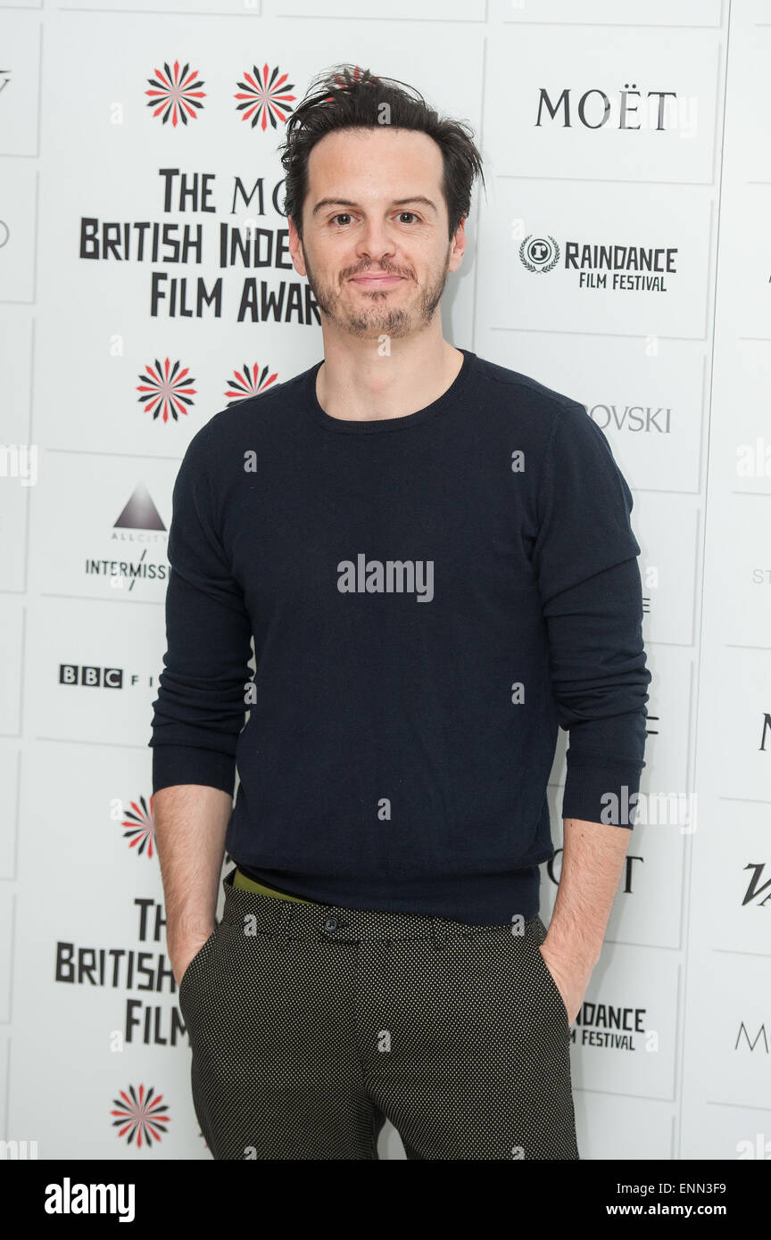 The Moet British Independent Film Awards Nominations Announcement held in St Martin's Lane.  Featuring: Andrew Scott Where: London, United Kingdom When: 03 Nov 2014 Stock Photo