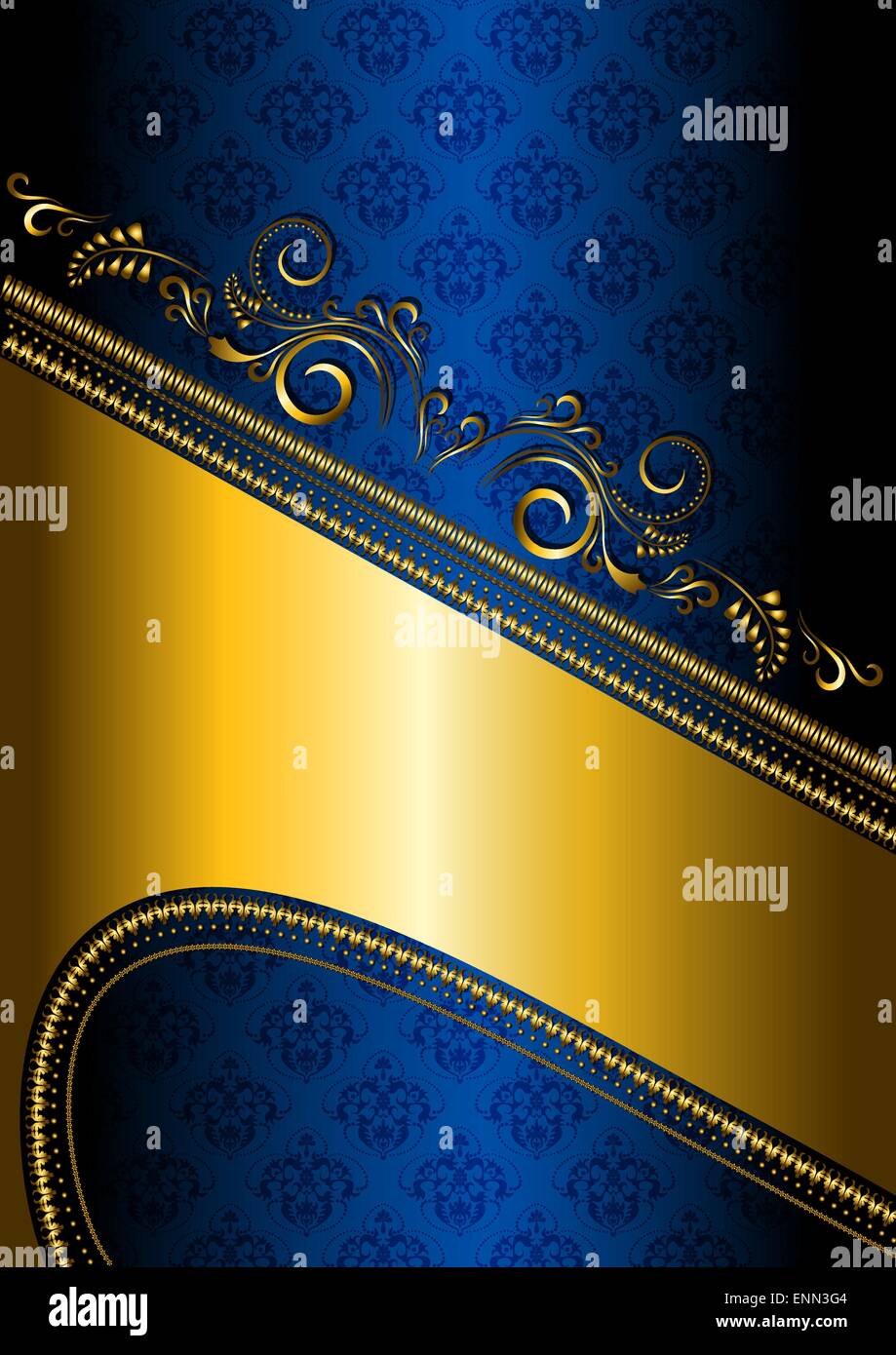 royal blue and gold backgrounds