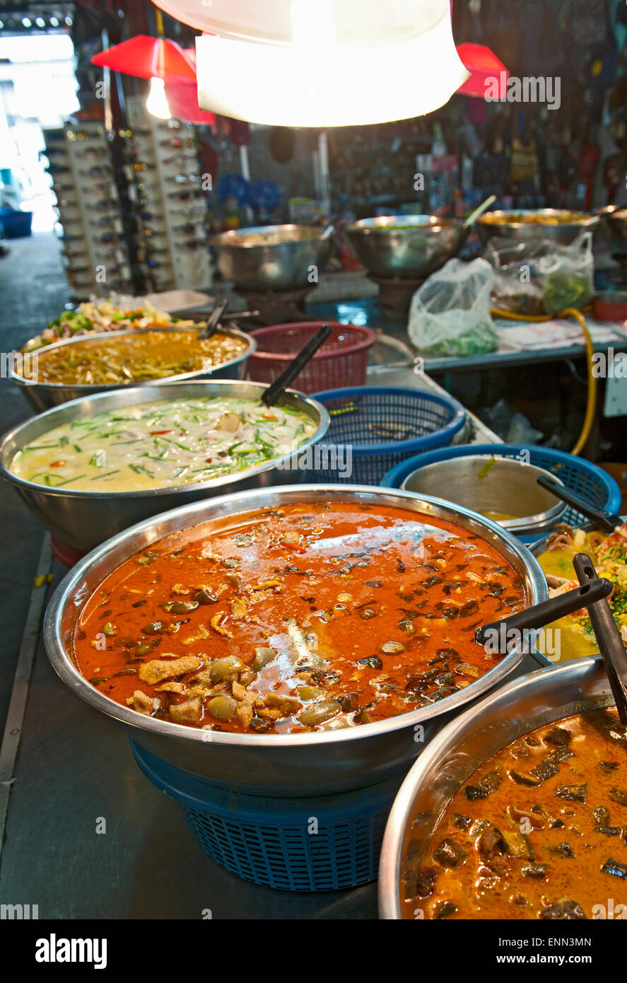 street food at a market in Chiang Mai / north Thailand Stock Photo - Alamy