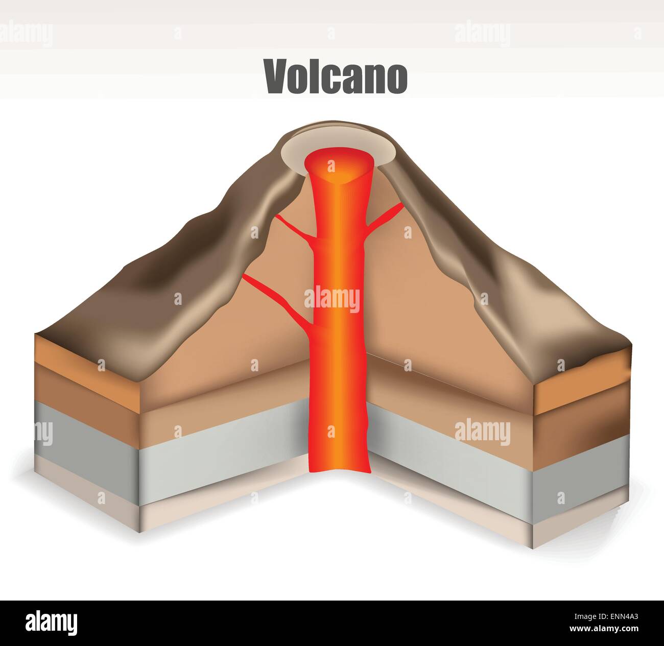 Volcano Stock Vector
