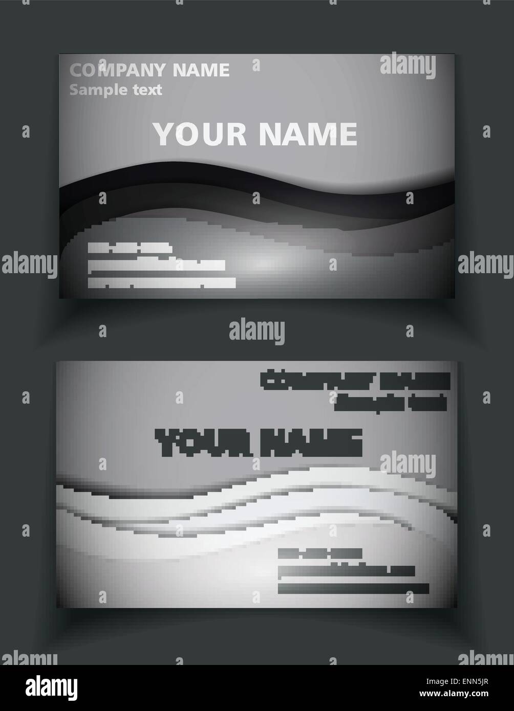 Black and white business cards Stock Vector Image & Art Alamy