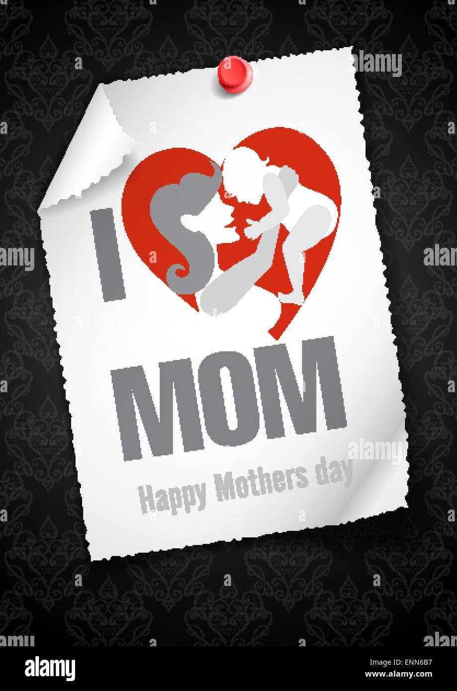 Happy Mothers Day Stock Vector Image & Art - Alamy