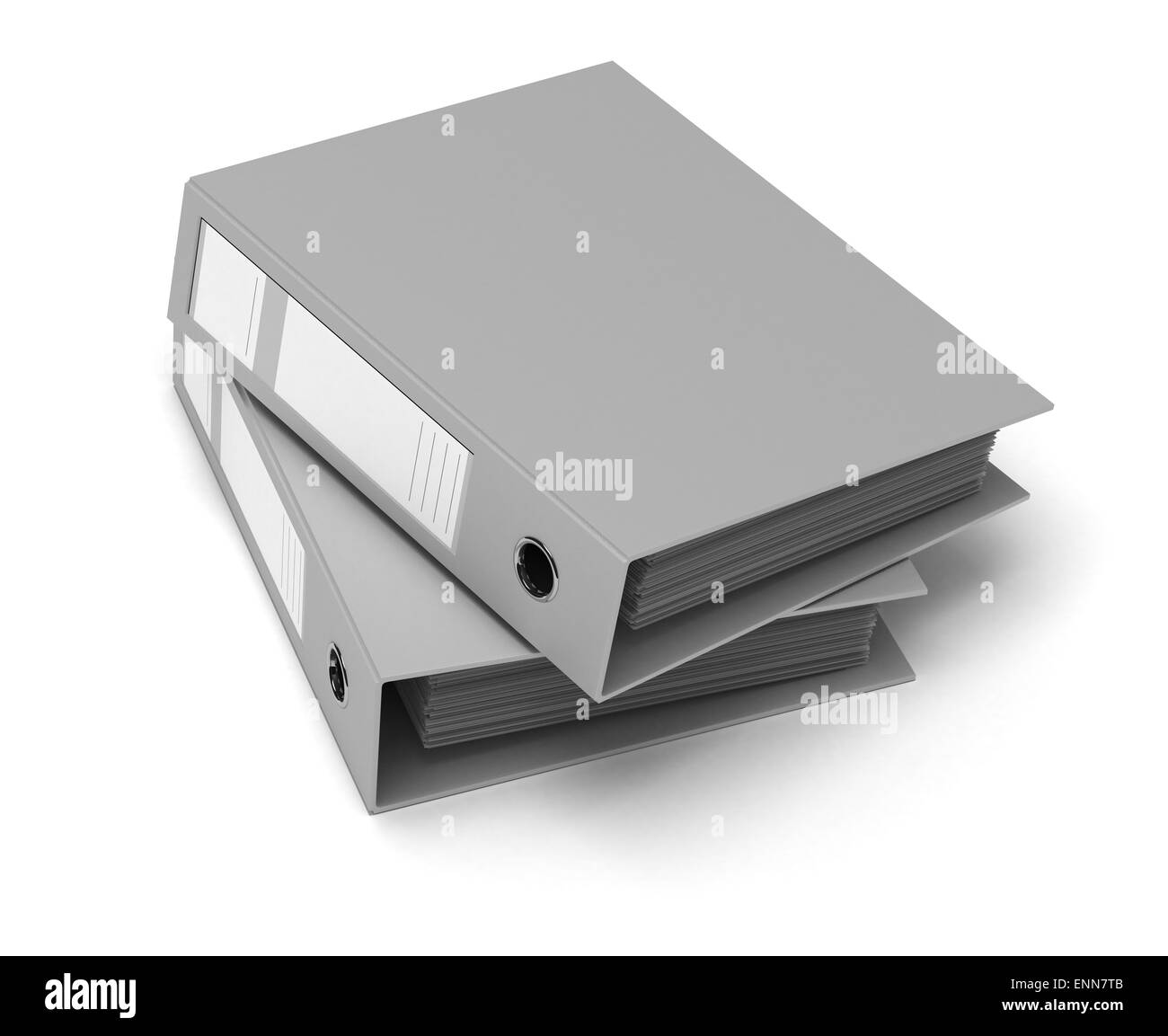 Two ring binders on white background Stock Photo Alamy