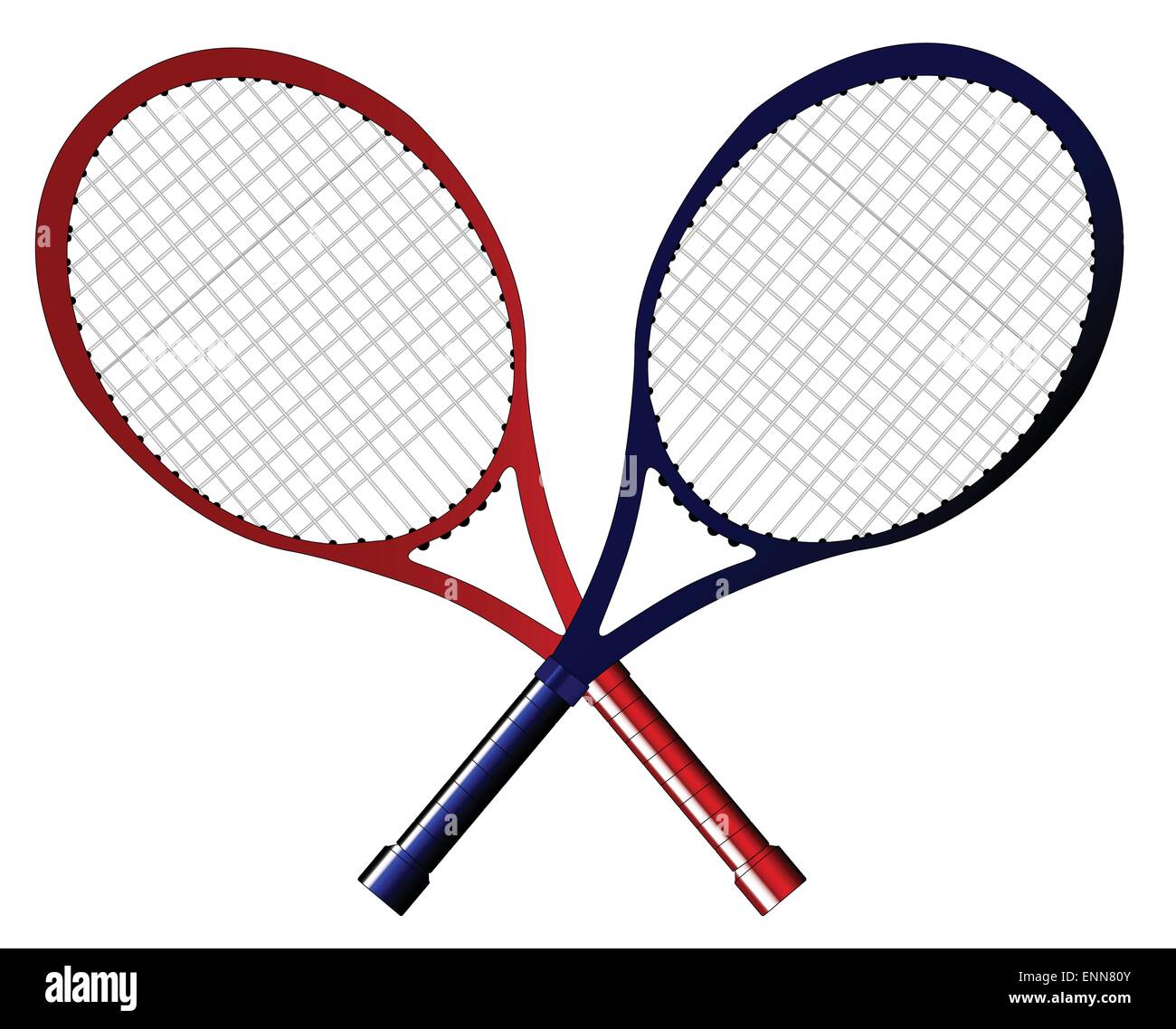 Crossed Rackets Stock Vector Image & Art - Alamy