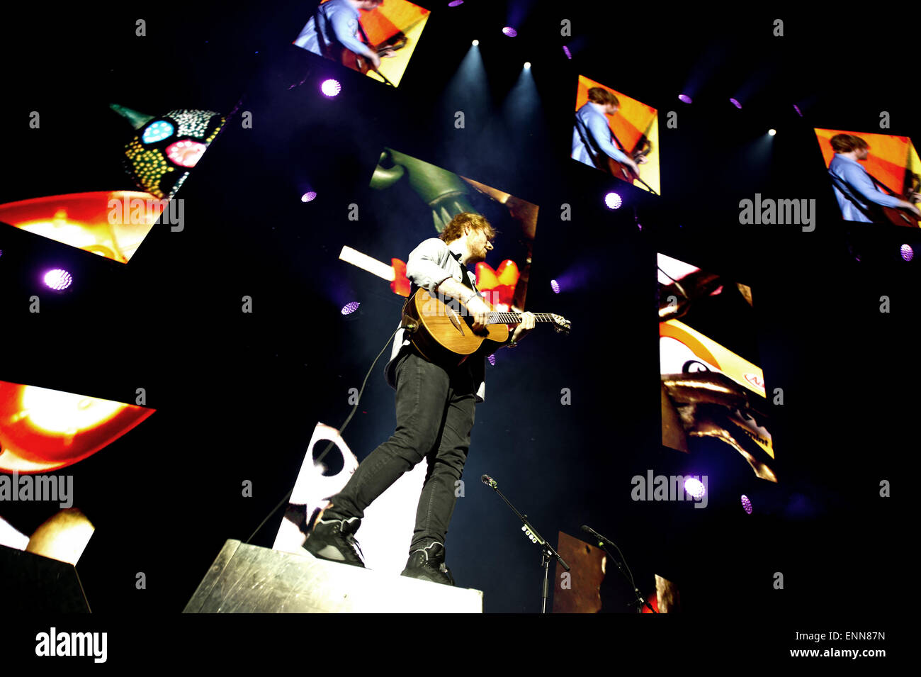 Ed Sheeran performs for a sold out crowd at the Ziggo Dome in Amsterdam