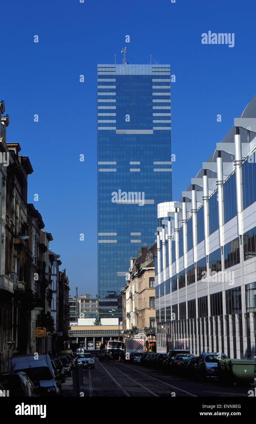 BEL, Belgium, Brussels, the Tour du Midi, highrise building at the