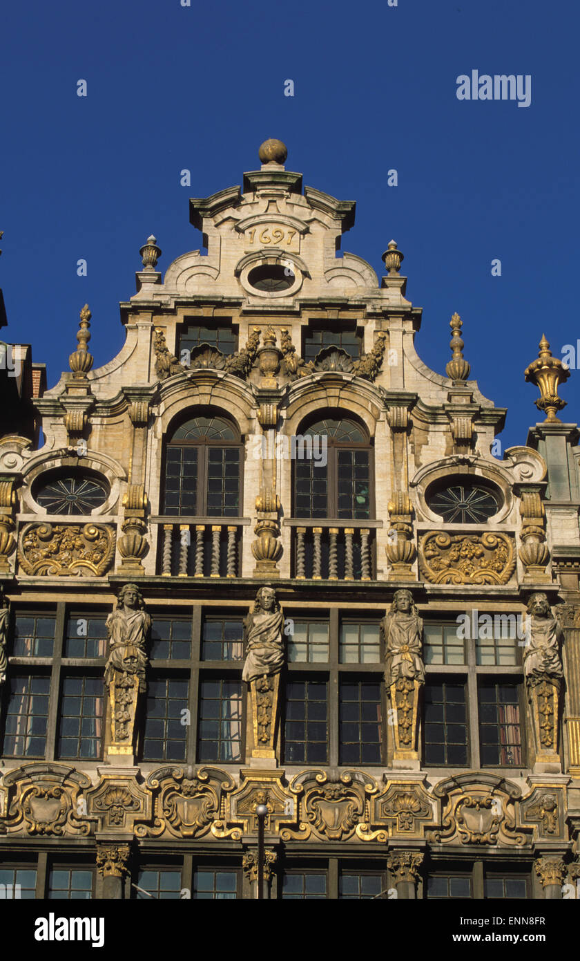 BEL, Belgium, Brussels, house at the Grand Place.  BEL, Belgien, Bruessel, Haus am Grand Place. Stock Photo
