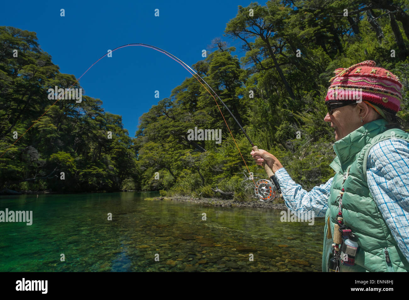 Fly Fishing Patagonia, Argentina Stock Photo Alamy