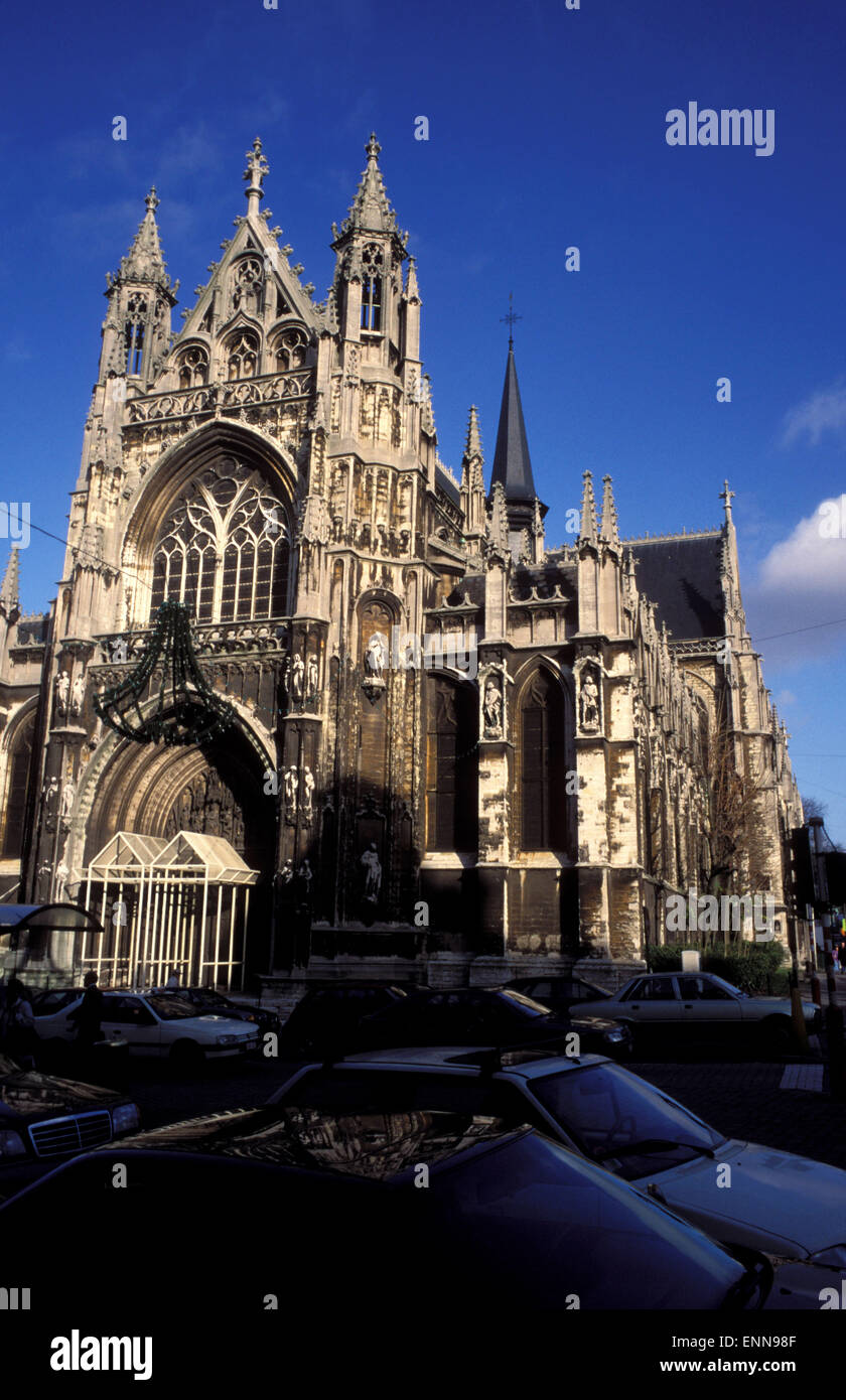 BEL, Belgium, Brussels, the church Notre Dame au Sablon.  BEL, Belgien, Bruessel, Kirche Notre Dame au Sablon. Stock Photo