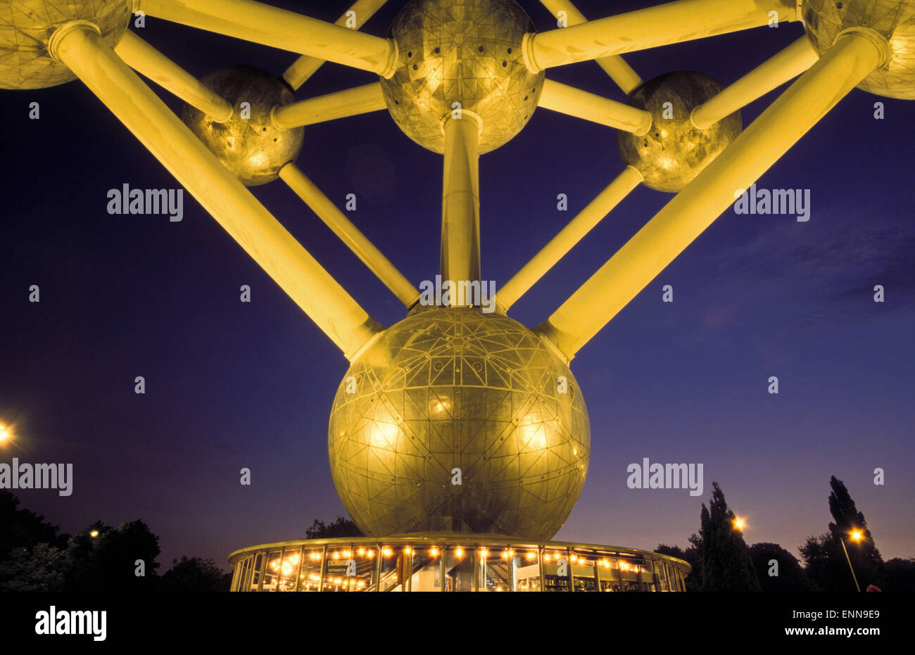BEL, Belgium, Brussels, the Atomium.  BEL, Belgien, Bruessel, das Atomium. Stock Photo