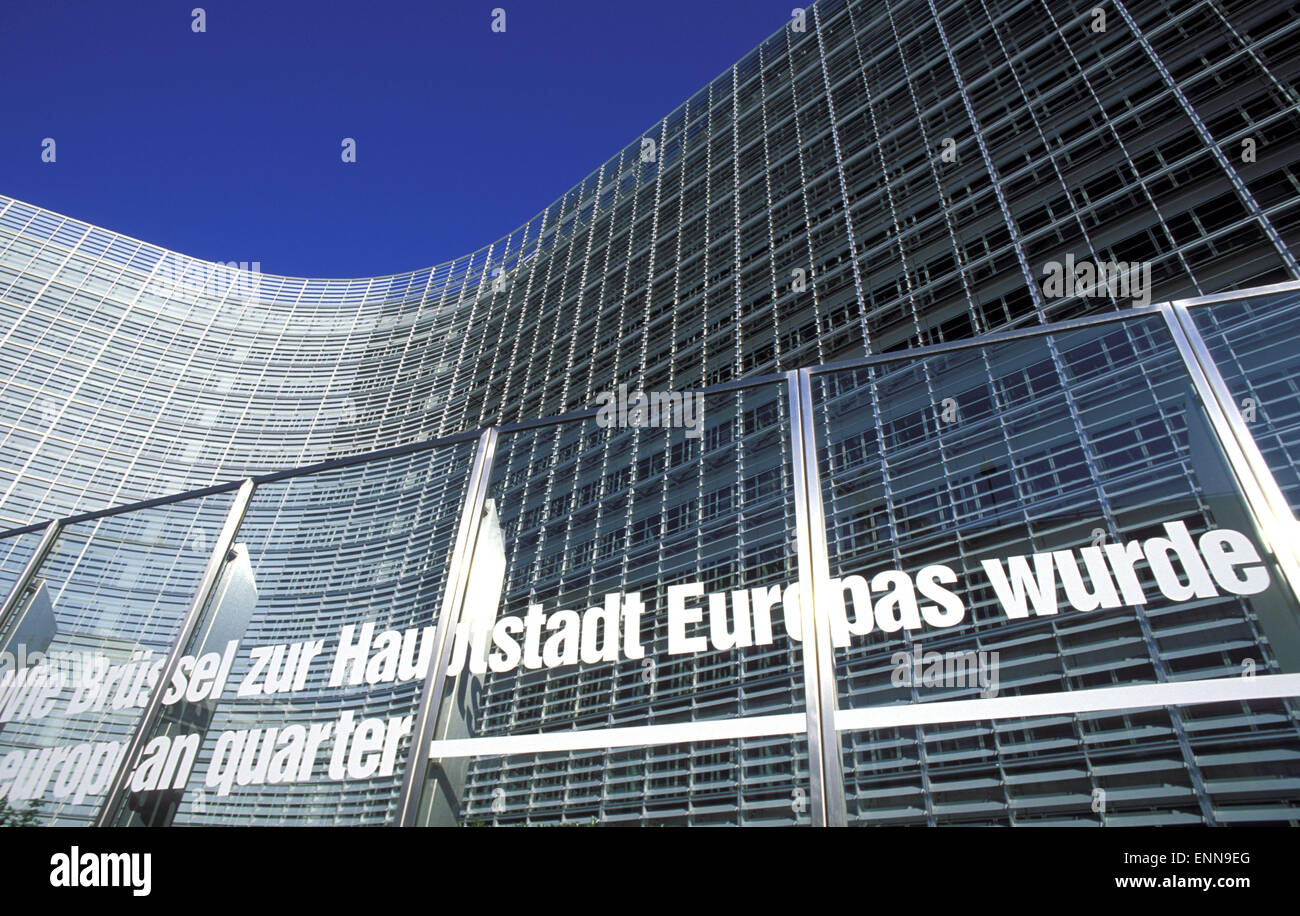 BEL, Belgium, Brussels, the Berlaymont building of the European Commission.  BEL, Belgien, Bruessel, das Berlaymont Gebaeude der Stock Photo