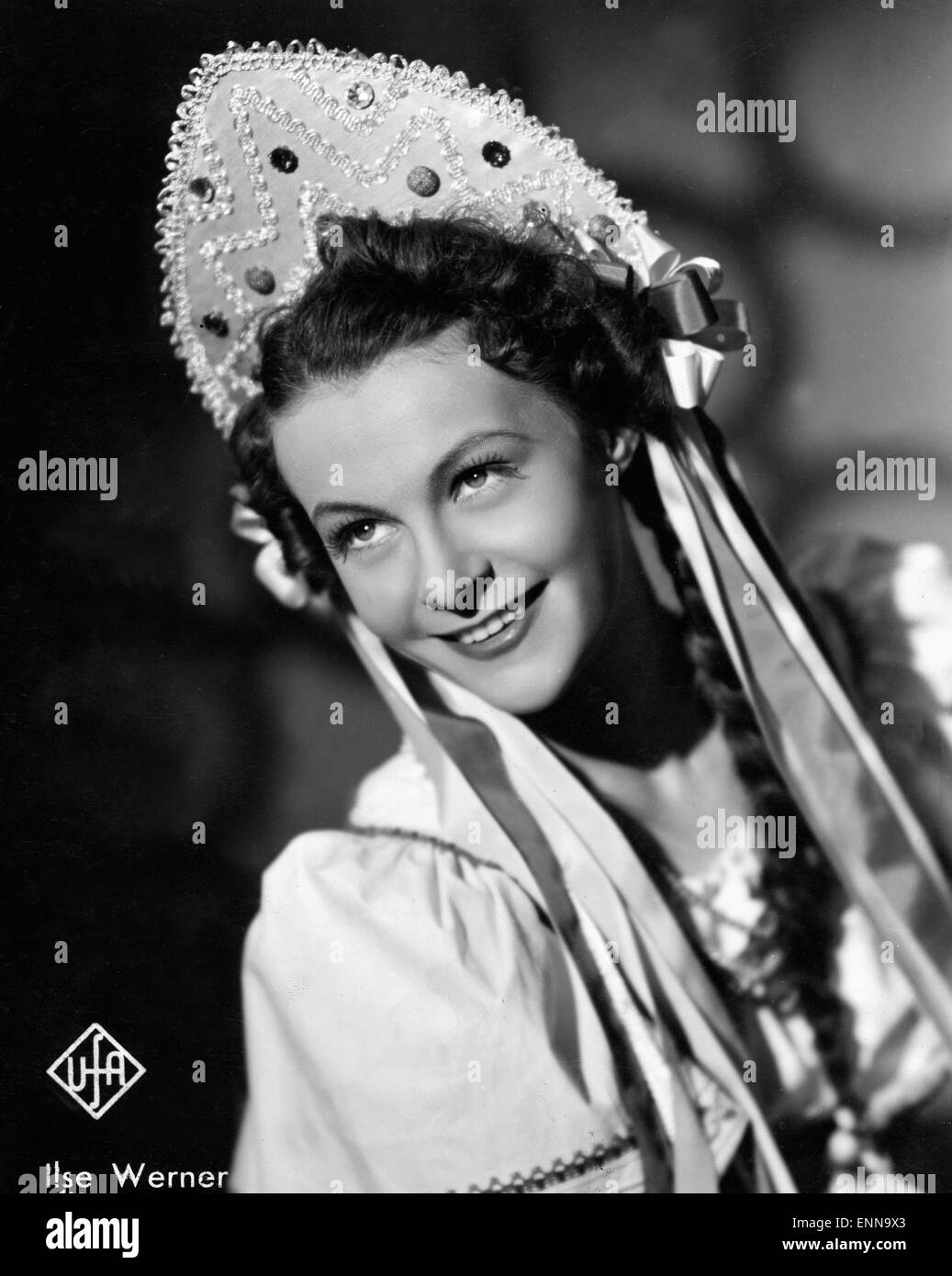 Die deutsche Schauspielerin Ilse Werner, ca. 1940er Jahre. Stock Photo