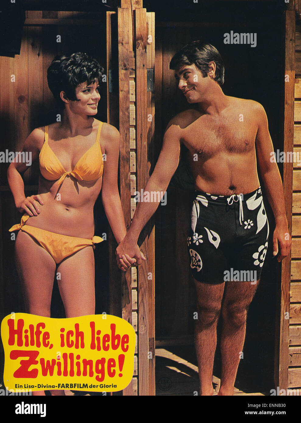 Hilfe, ich liebe Zwillinge, Deutschland 1969, Regie: Peter Weck, Darsteller: Uschi Glas, Roy Black Stock Photo