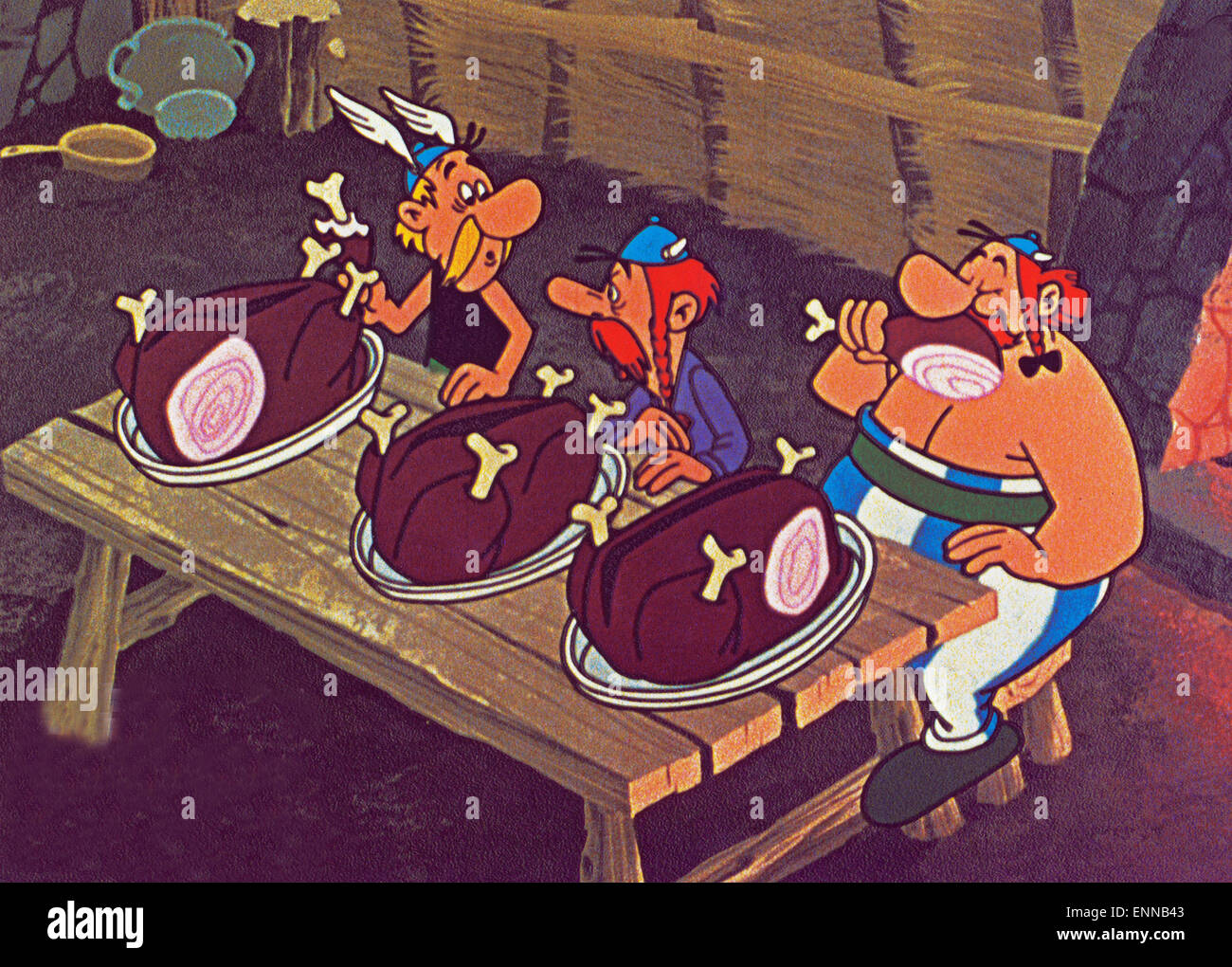 Asterix le Gaulois, Frankreich 1967, Asterix der Gallier, Regie: Ray Goossens, Asterix, Obelix, Gaius Bonus Stock Photo