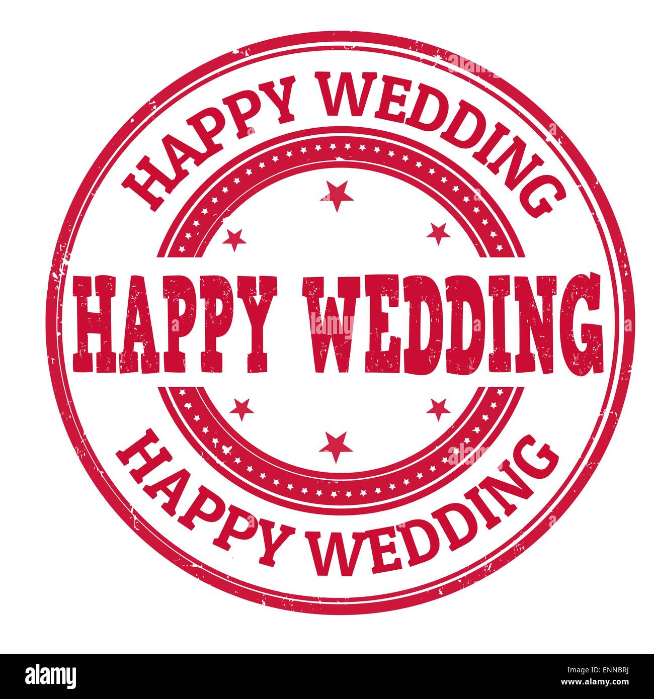 Happy wedding stamp Stock Vector Image & Art Alamy