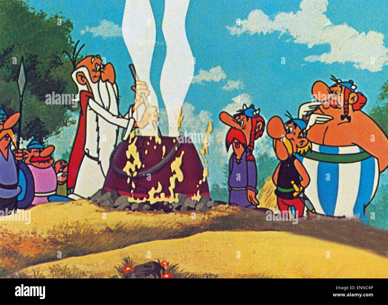 Asterix le Gaulois, Frankreich 1967, Asterix der Gallier, Regie: Ray Goossens, Asterix, Obelix, Miraculix Stock Photo
