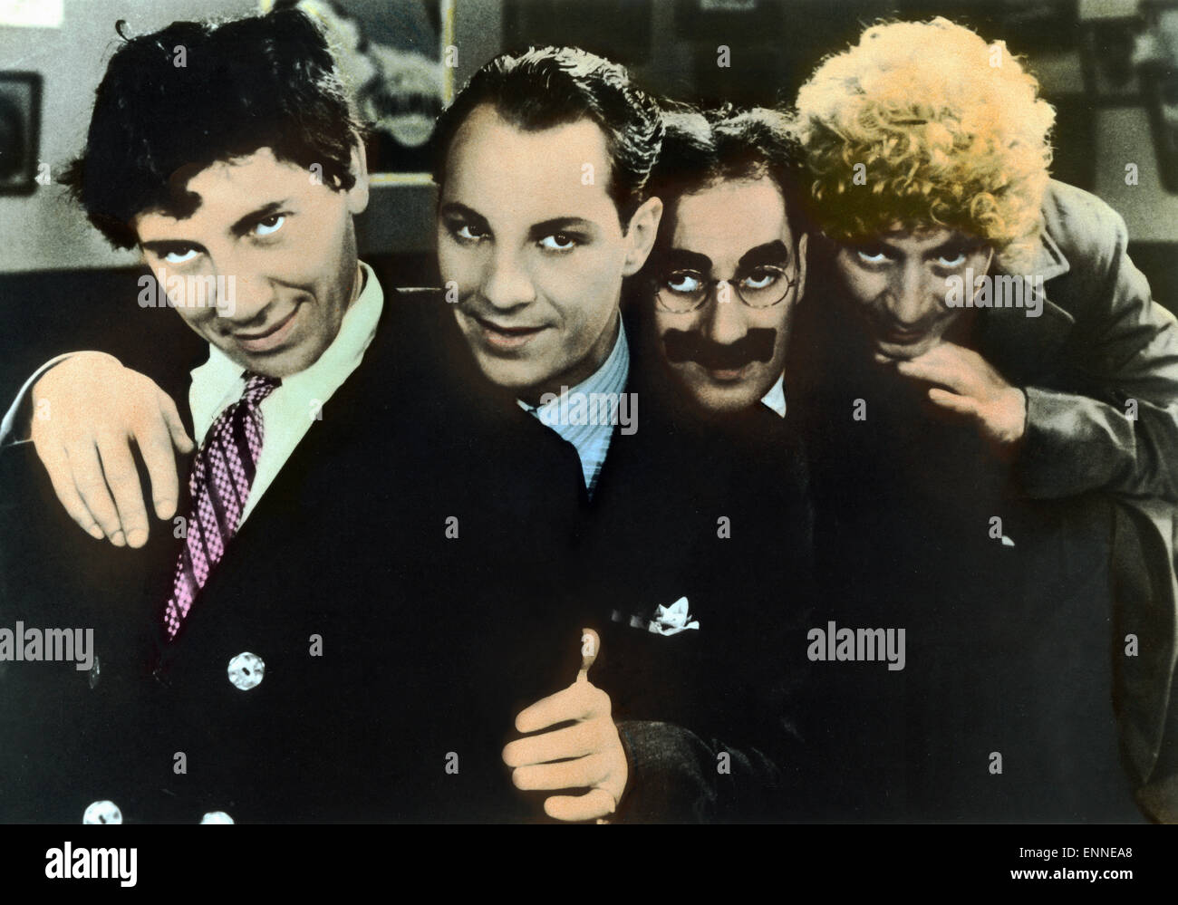 The Cocoanuts, USA 1929, Regie: Robert Florey, Joseph Santley, Darsteller: Zeppo, Groucho, Chico, Harpo Marx Stock Photo