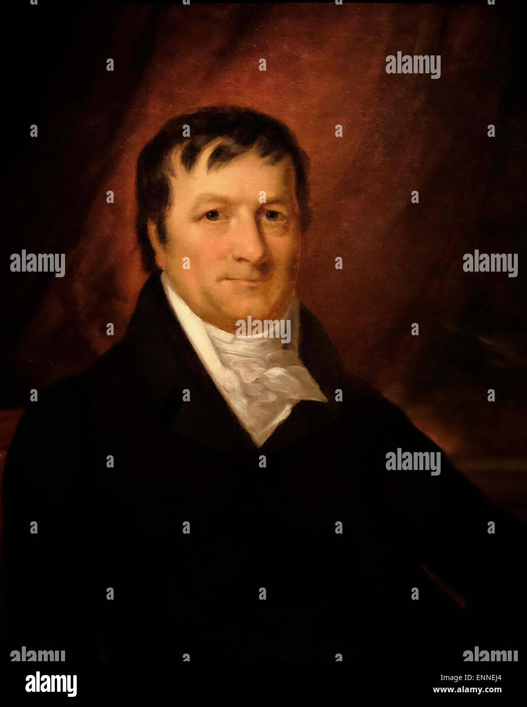 John Jacob Astor  1825 John Wesley Jarvis Stock Photo