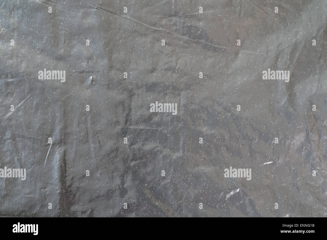 folded gray foil bag Stock Photo